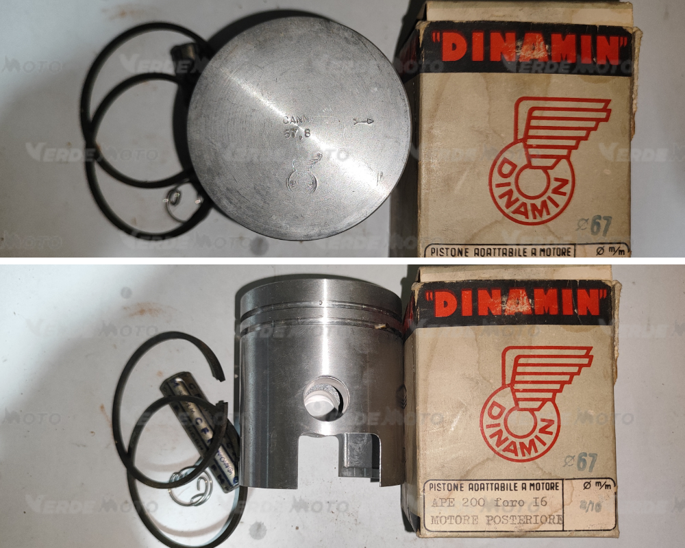 Pistone Dinamin 67.8mm Ape 200 Piaggio VTL